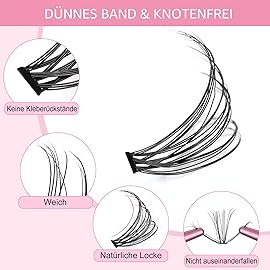 280 Pcs Individual Lashes 30D-C-0.07-9-16mix Cluster Lashes 10D 20D C D Curl Wispy Lashes Bottom Lashes DIY Lashes At Home30D-C-0.07-9-16mix