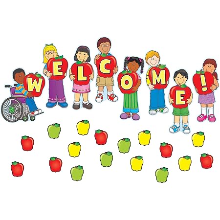 Amazon.com : Carson Dellosa Welcome Bulletin Board Set (110046 ...