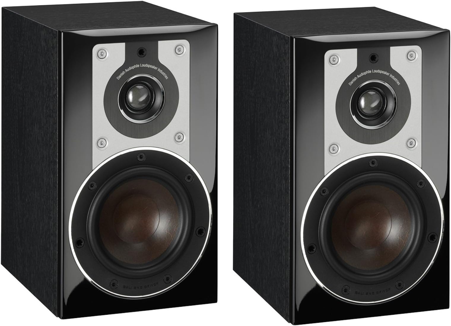 DALI OPTICON 1 4.75" Woofer 2-Way Bookshelf Speaker - Black Ash Vinyl (Pair)
