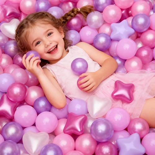 Miniatura 49 de GOGOSO Pelotas para niños pequeños, paquete de 50, 100, 200 bolas de plástico, sin ftalatos, sin BPA, no tóxicas, de 2.2 pulgadas, a prueba