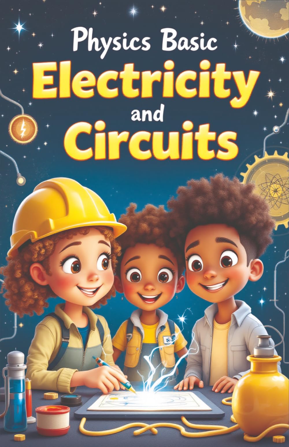 Physics Basic Electricity and Circuits: How Electrons, Currents, and Circuits Work — From Static Sparks to Solar Power and Smart Grids for Kids Ages 8–12 (Physics Kids Books)