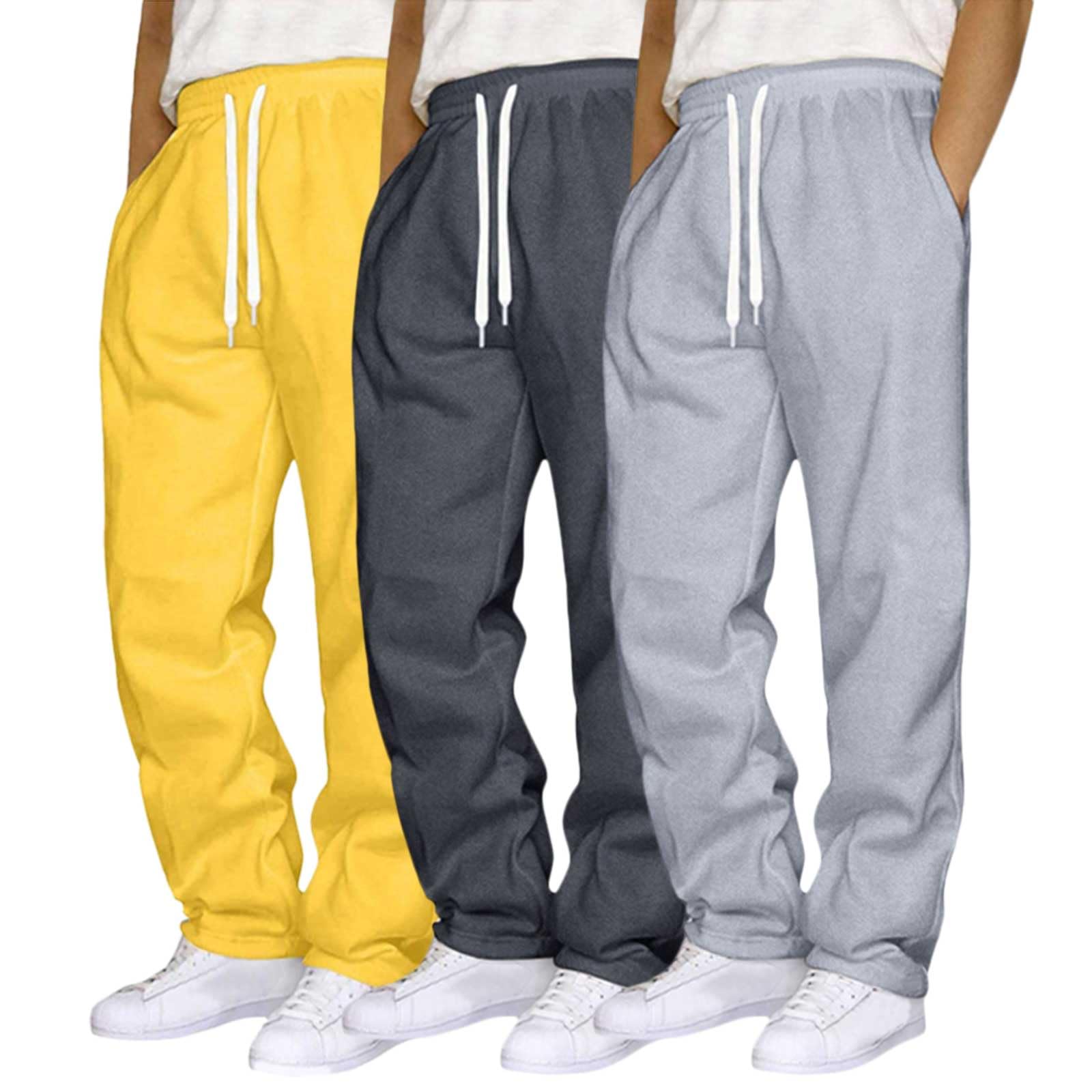 Pantalón Running Hombre Pantalones Deportes Running Secado Rápido Bolsillos Pantalon Chandal Ligeros Cintura Elástica con Cordón con Bolsillos Pantalones De Yoga De Casa Ocio