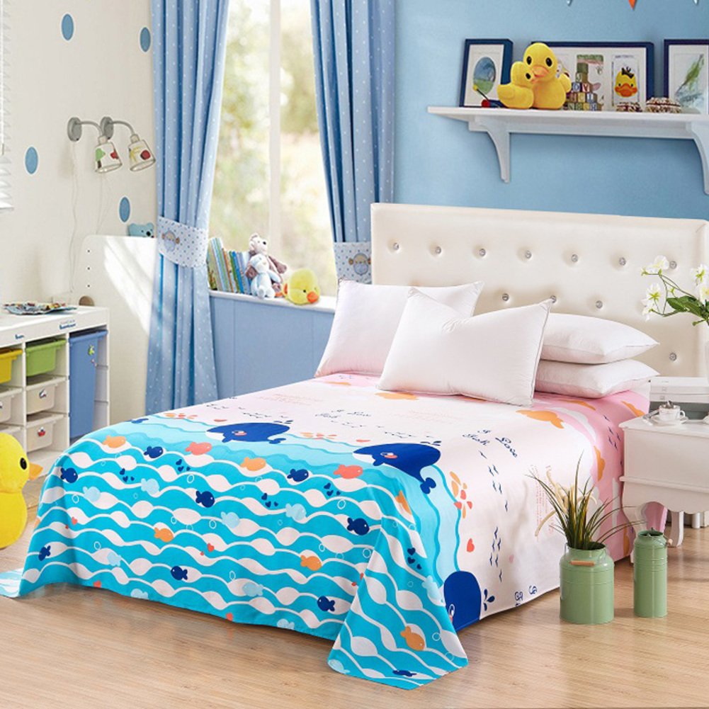 Drap coton été 200x230cm contre la chaleur en dortoir