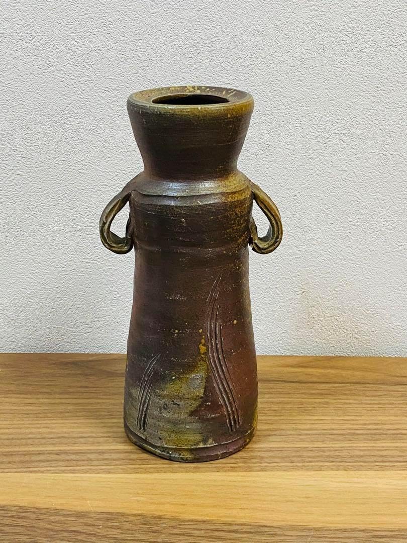 備前焼　窯元　金重利陶苑　陶弘作 備前焼 登窯 窯元 金重利陶苑 第77代金重利右衛門陶弘 共箱