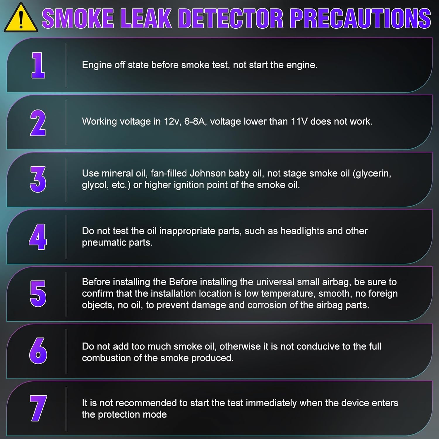 Automotive Smoke Machine Leak Detector, EVAP Smoke Machine Leak Tester for All 12V DC Vehicles in Vacuum, Fuel Diagnostic Pipe System, Built-in Air Pump and Pressure Gauge, Flow Meter Dual Mode