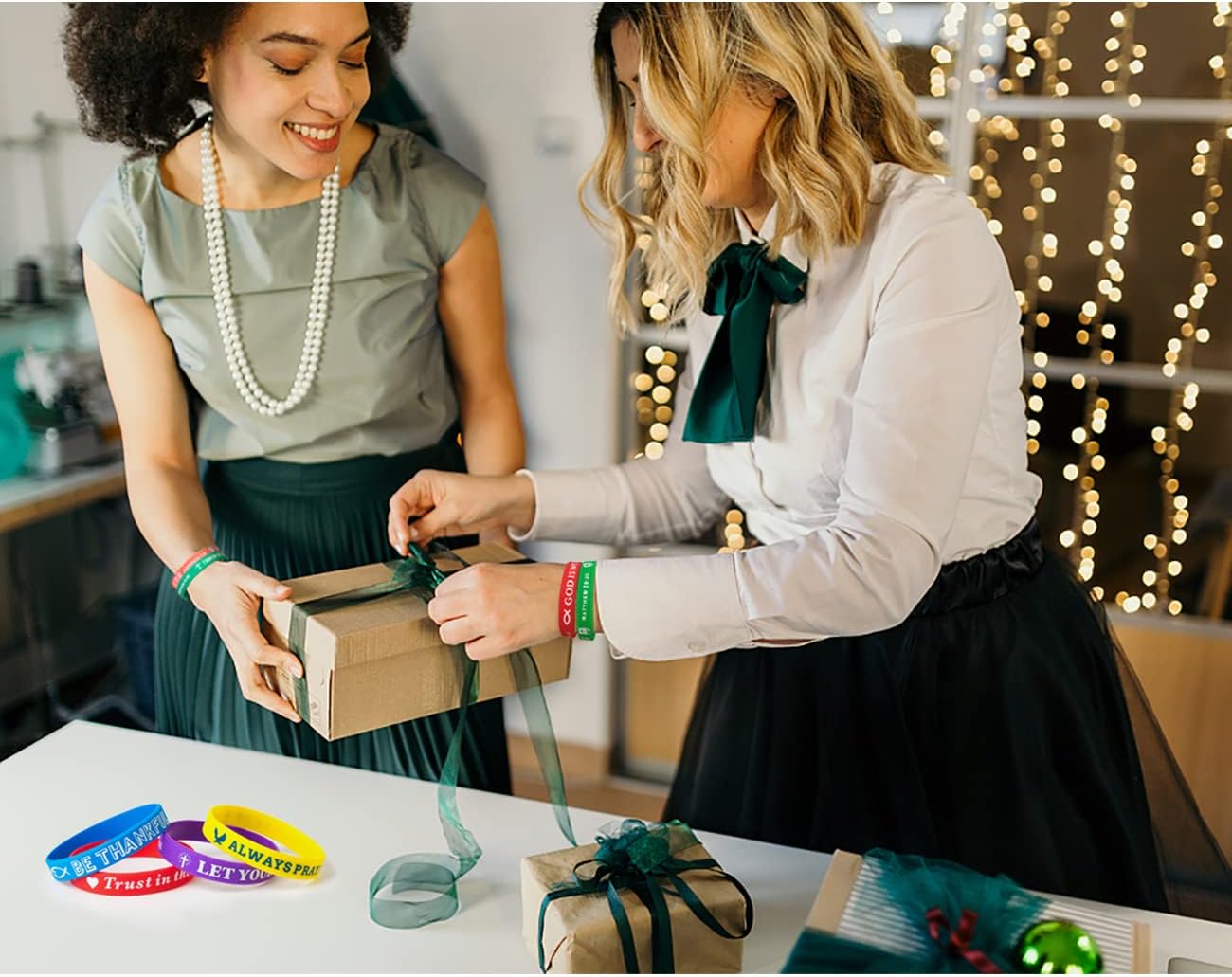 Bible Verse Bracelets 60 Pcs Silicone Bulk Jesus Cute Christian Colored Wristbands Comfortable and Lightweight Perfect Religious Gifts for Men, Women - Image 8