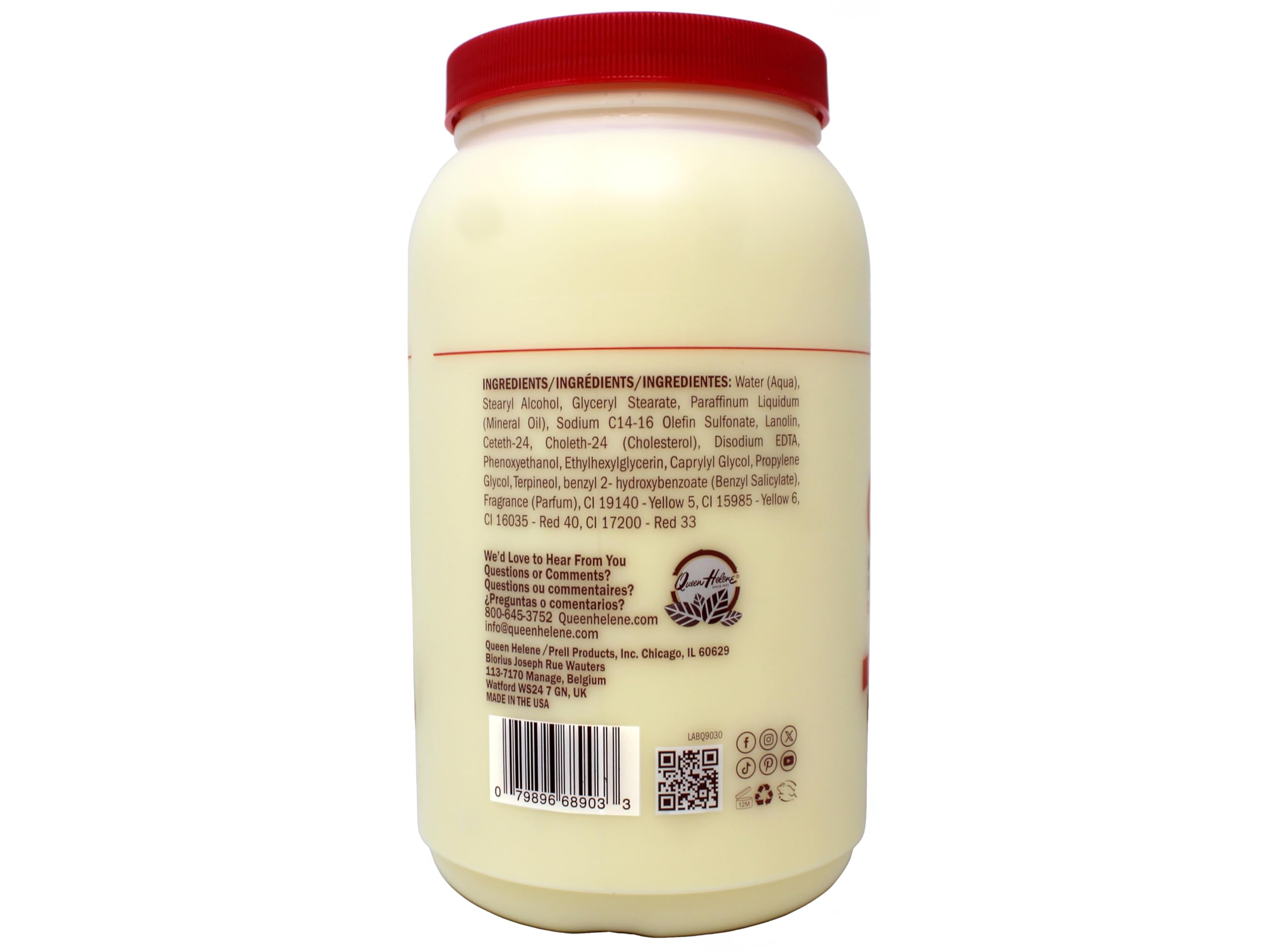 Queen Helene Cholesterol Hair Conditioning Cream, Deep Moisture for Dry Hair