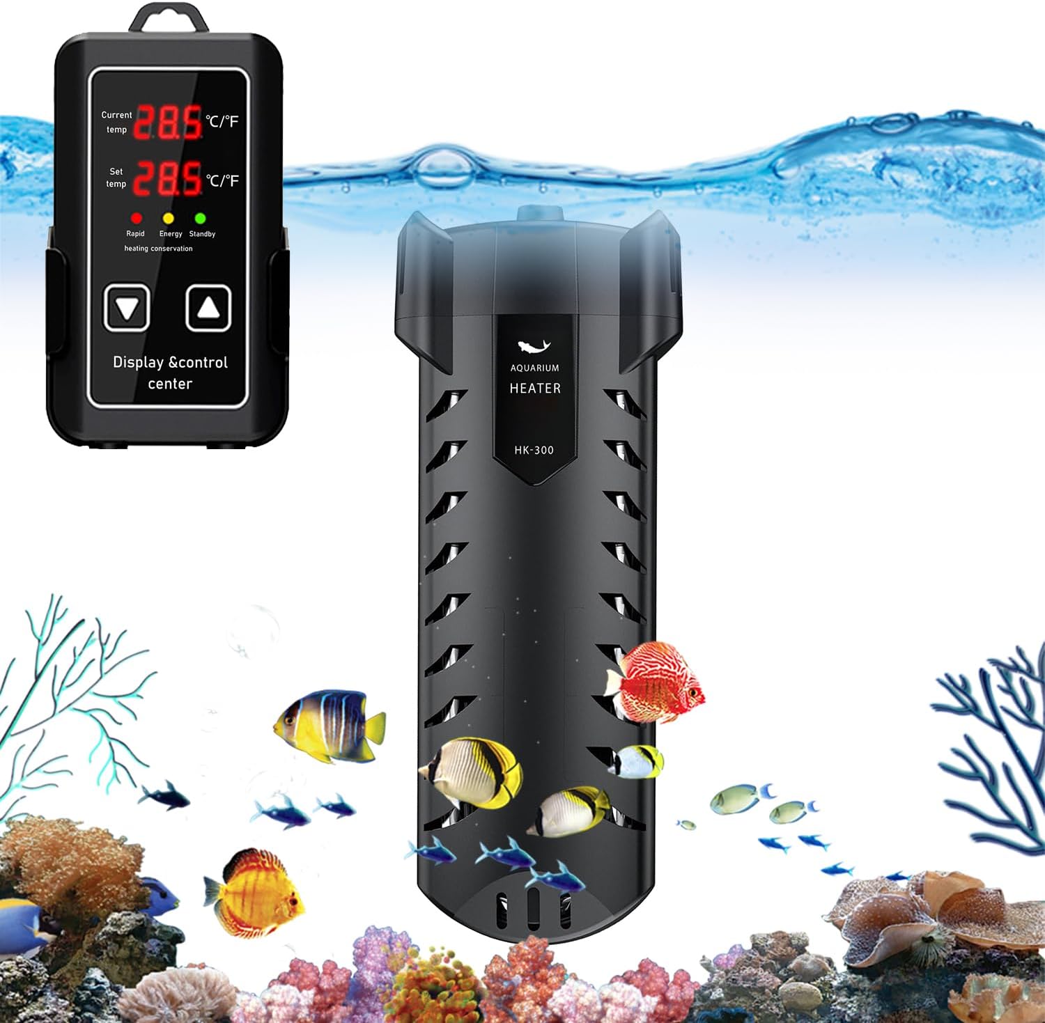 SUIZKYET Aquarium Heater,300W Fish Tank Heater with