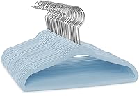 Vista 10 de Casafield 50 perchas de terciopelo para bebé, tamaño de 11 pulgadas, para ropa de bebés y niños pequeños, color verde lima