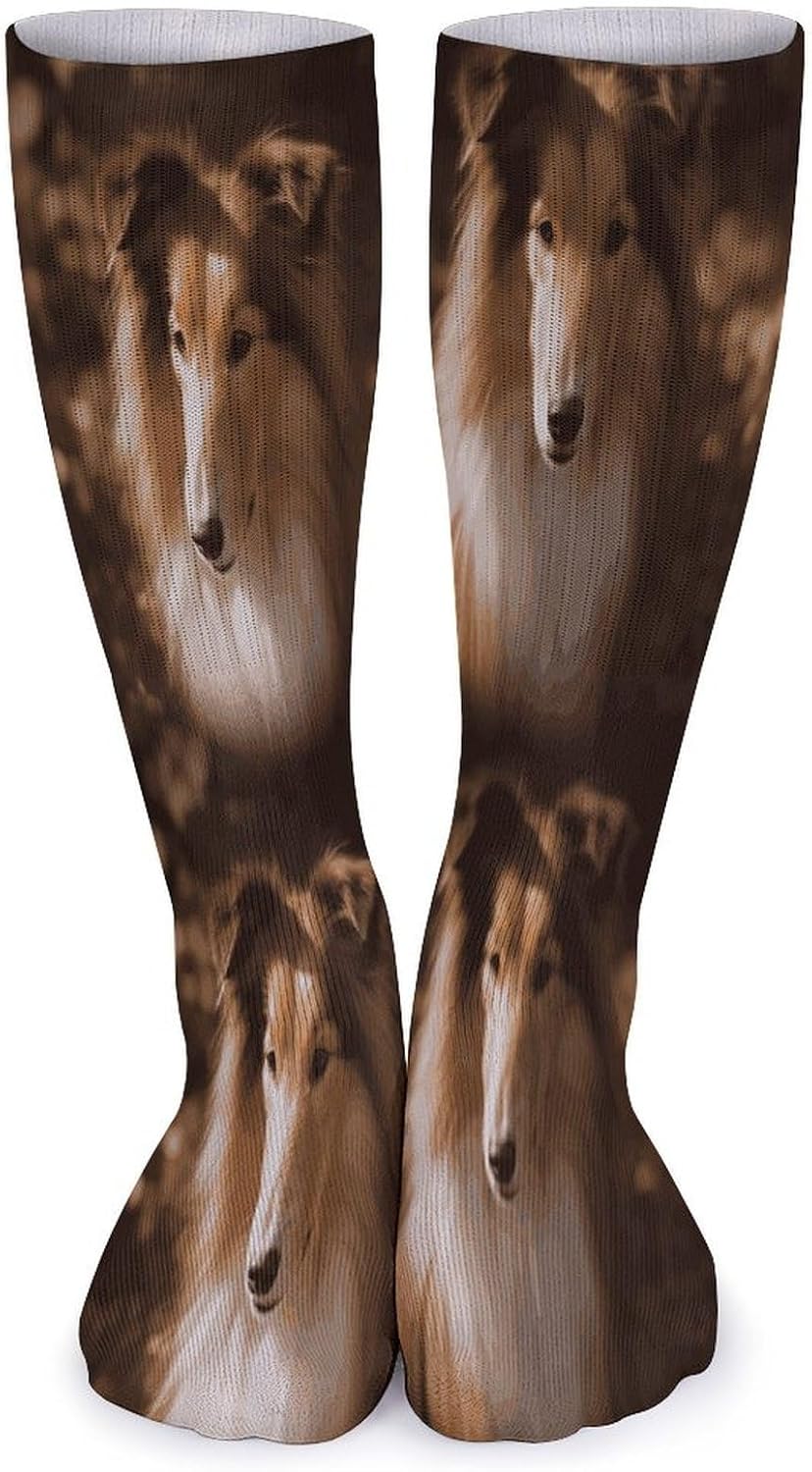 Shelties Crew Socks Cozy Casual Calf Socks Lightweight Long Work Sock Breathable Athletic Sock for Hiking Sports Running 5 Pairs