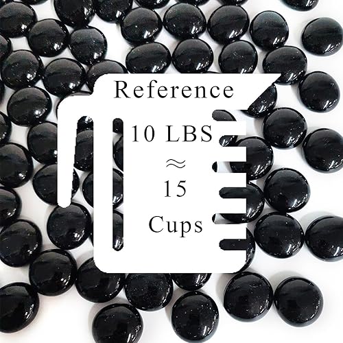 Miniatura 30 de Cuentas de vidrio transparente de 1 libra para jarrones, 100 piedras de vidrio, canicas de vidrio plano transparente para relleno de jarrones, velas