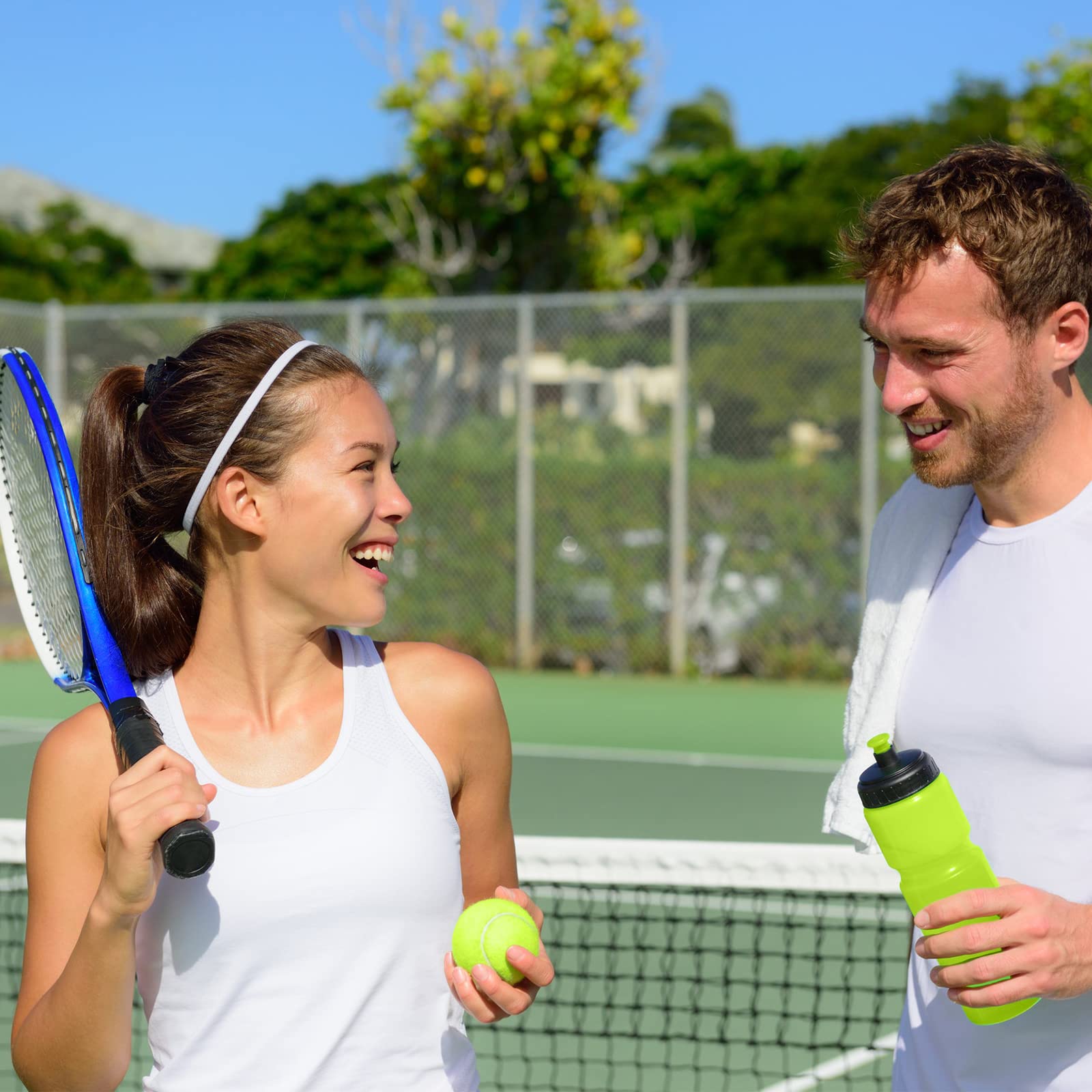 VIV Lot De 100 Balles De Tennis En Vrac, Balles D'entraînement Avancées Rebondissant De Pression, 134,6 Cm De Haut, Durables, Taille Officielle, Idéales Pour Les Machines D'entraînement De Tennis Et