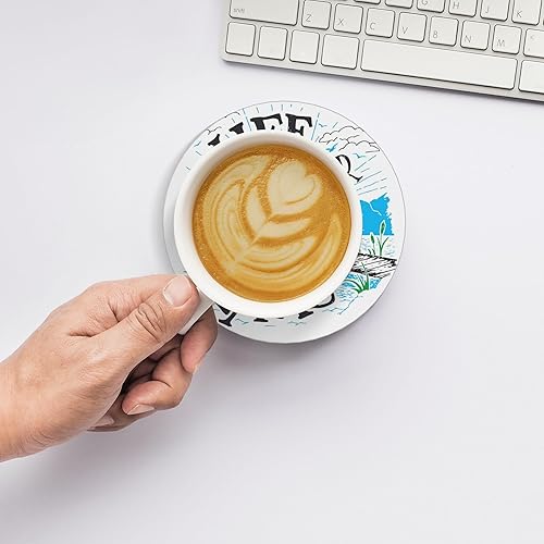 Miniatura 10 de Posavasos para bebidas, posavasos de cerámica absorbente para mesa de café, juego de 4 posavasos para pelota de golf, posavasos deportivos para mesa