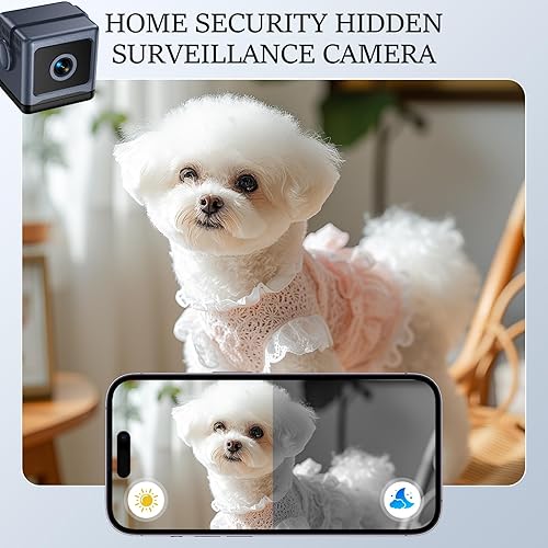 Miniatura 2 de Mini cámara de seguridad HD para el hogar con visión nocturna 4K Mini cámara de niñera con control de aplicación para seguridad de oficina en casa y