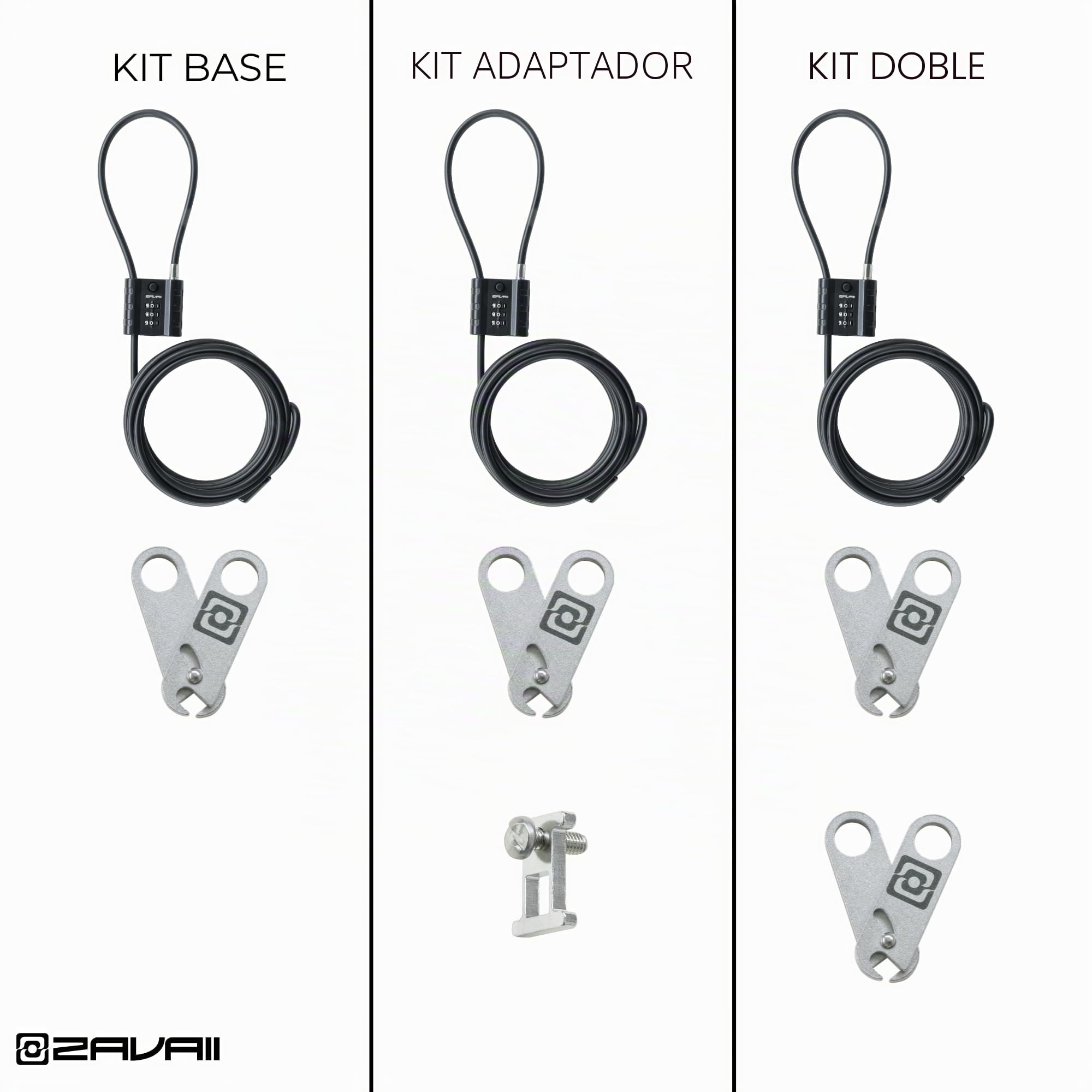 One-Lock Kit Candado Tabla de Surf | Surfboard Lock Anti-theft System | Water-Resistant Protection | Surf Lock Kit | Candado antirrobo Surf