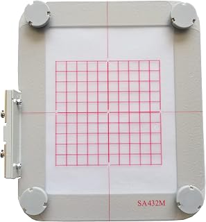 HONEYSEW Metal Magnetic Embroidery Hoop for Brother SE600 SE400 SE625 SE425 PE550D PE540D PE535 PE525 PE500 Innovis Babylock Brother Embroidery Machine Hoop (4"x4" SA432M)