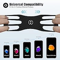 Vista 5 de Soporte desmontable para teléfono celular, soporte universal para teléfono celular, giratorio de 360°, soporte de teléfono ajustable para bicicleta