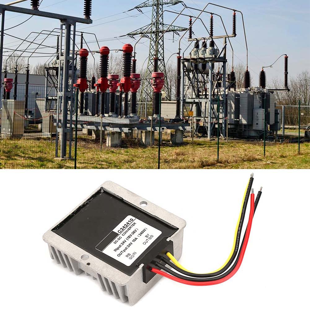 Assortimento di Moduli Regolatore di Tensione Buck da 18-36 V a 24 V ±0,25 Convertitore DC da 72 W Convertitore Step Down Automatico (10A)