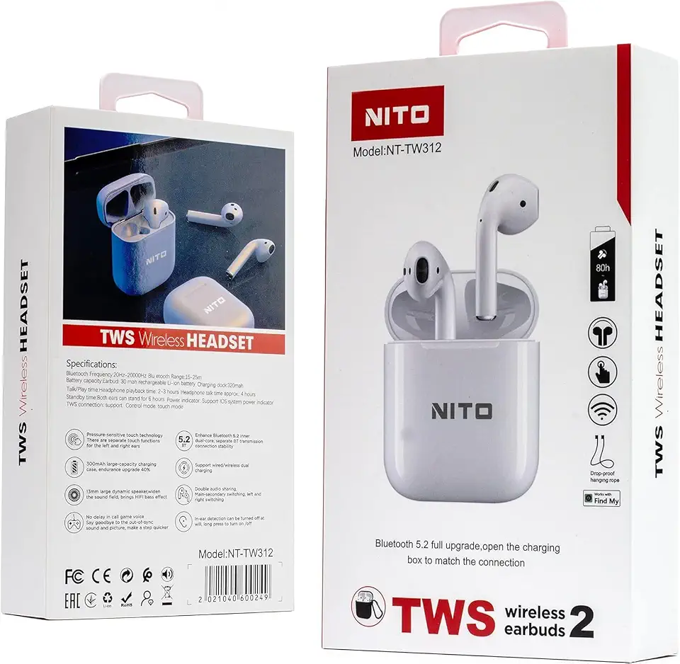سماعة في الاذن بلوتوث لاسلكية Nito NT-TW312