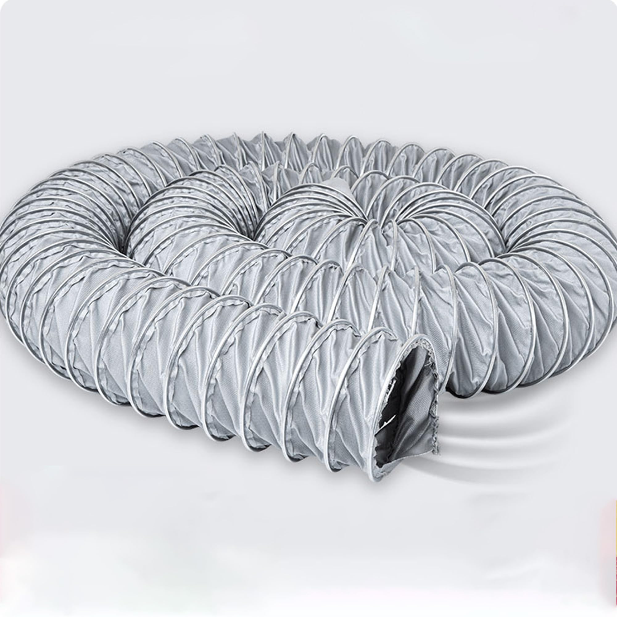 Manguera De Conducto Resistente Al Calor, Conducto De Ventilación De Escape Flexible, Manguera De Ventilación Retráctil, para Ventilador, Sistema HVAC, Secadora, Campana Extractora