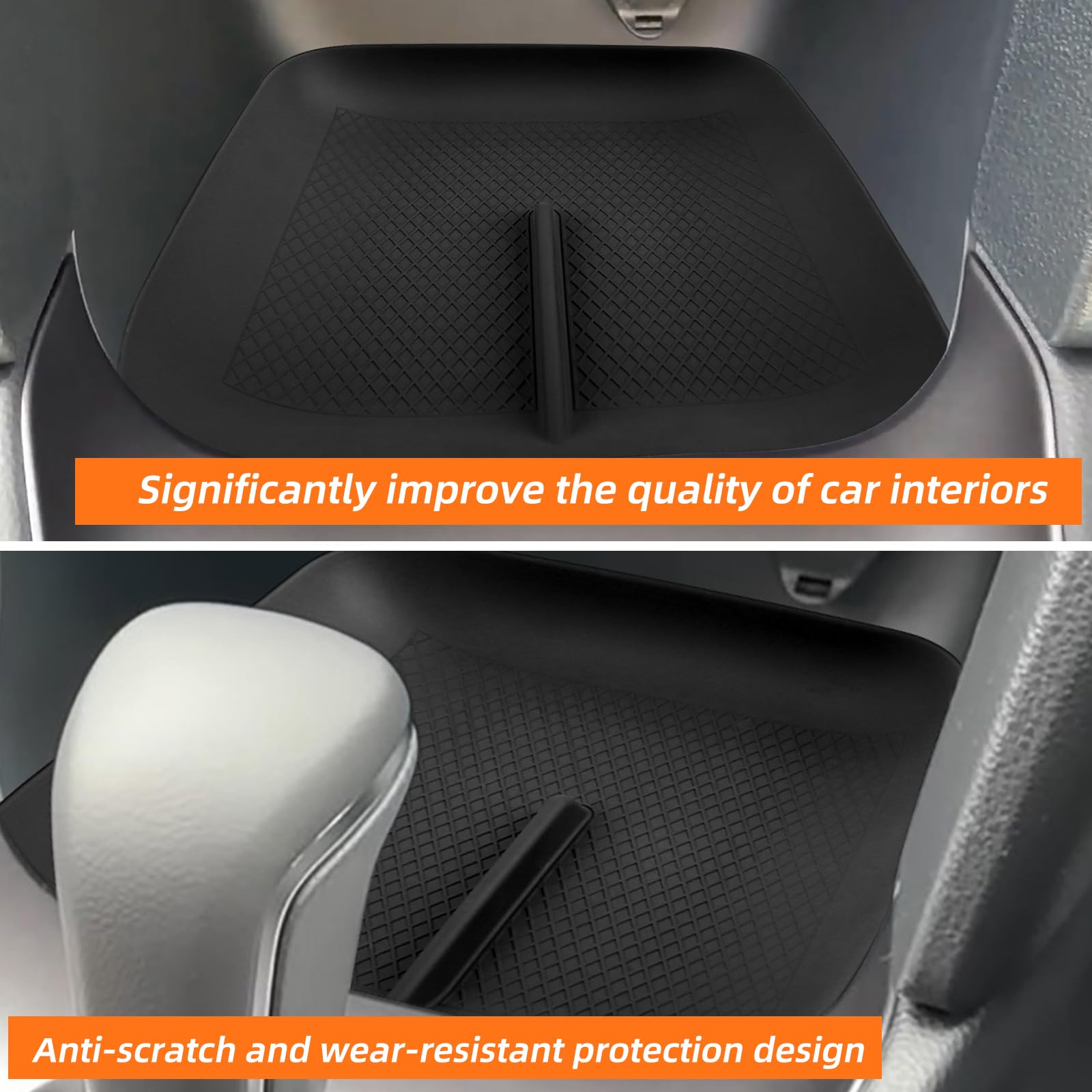 Tappetini in gomma per Toyota Yaris Cross Hatchback GR Automatico 2020-2025 Scatola portaoggetti antiscivolo antipolvere per console centrale
