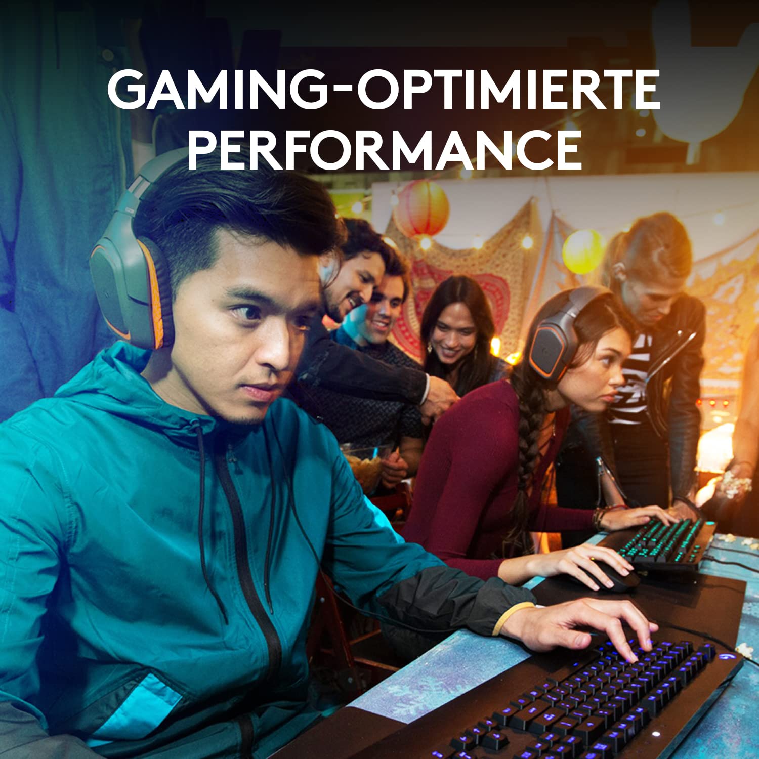 Logitech G213 Prodigy Gaming-Tastatur, RGB-Beleuchtung, Deutsches QWERTZ-Layout, Schwarz