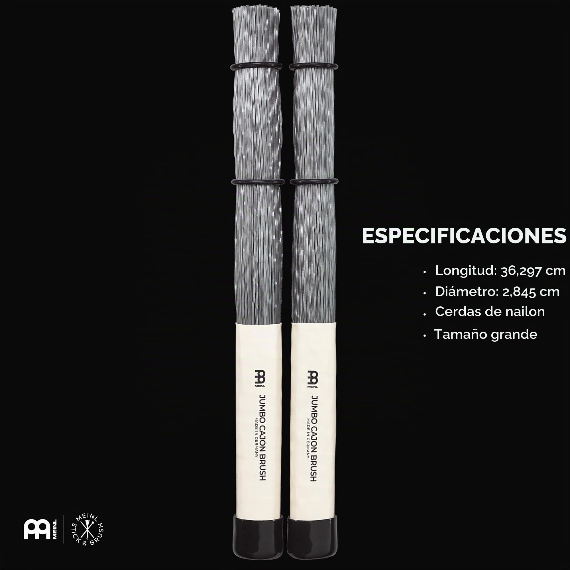 Meinl Jumbo Nylon Cajon Brush · Escobillas