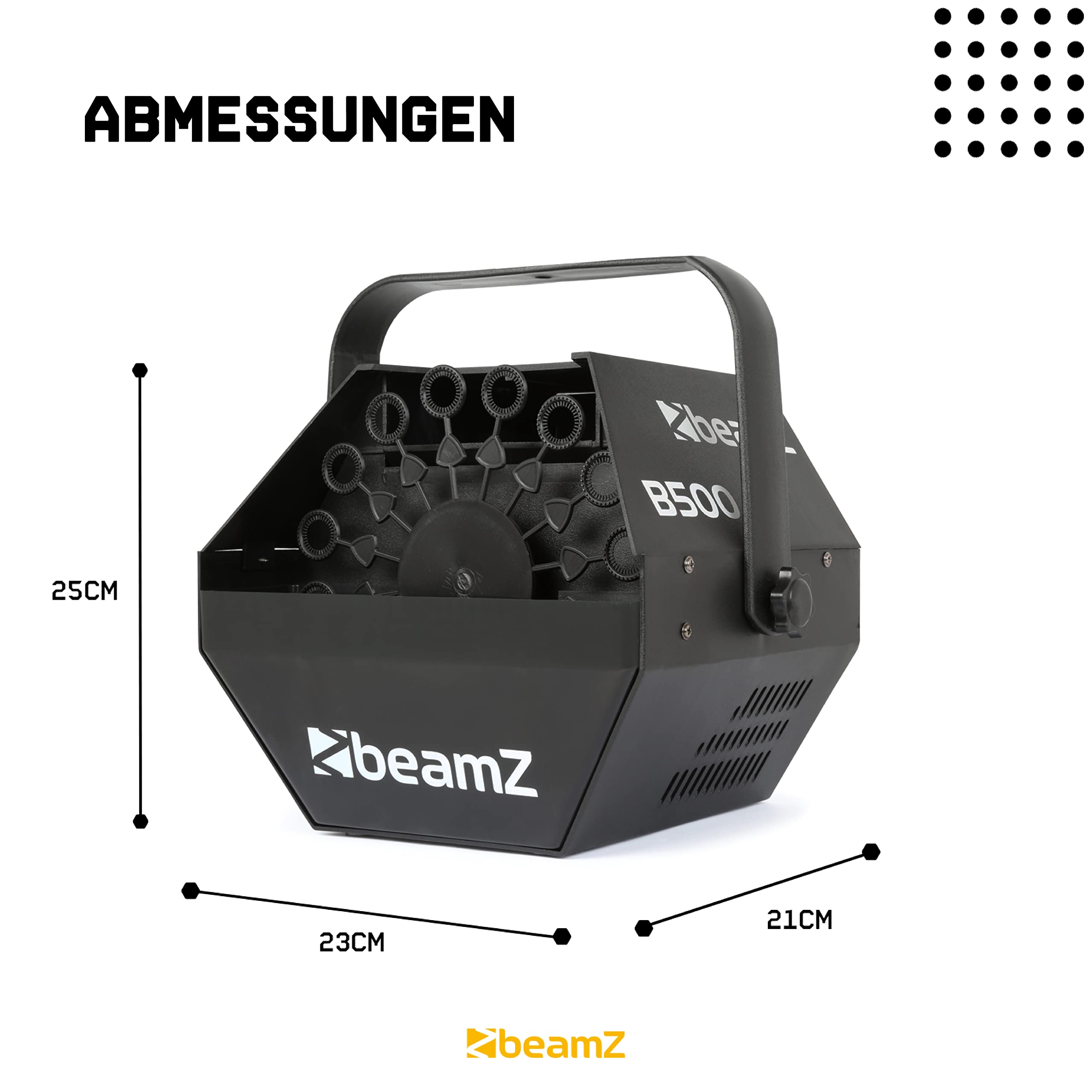 BeamZ B500 Seifenblasenmaschine 5L 25W 24 RPM Schwarz