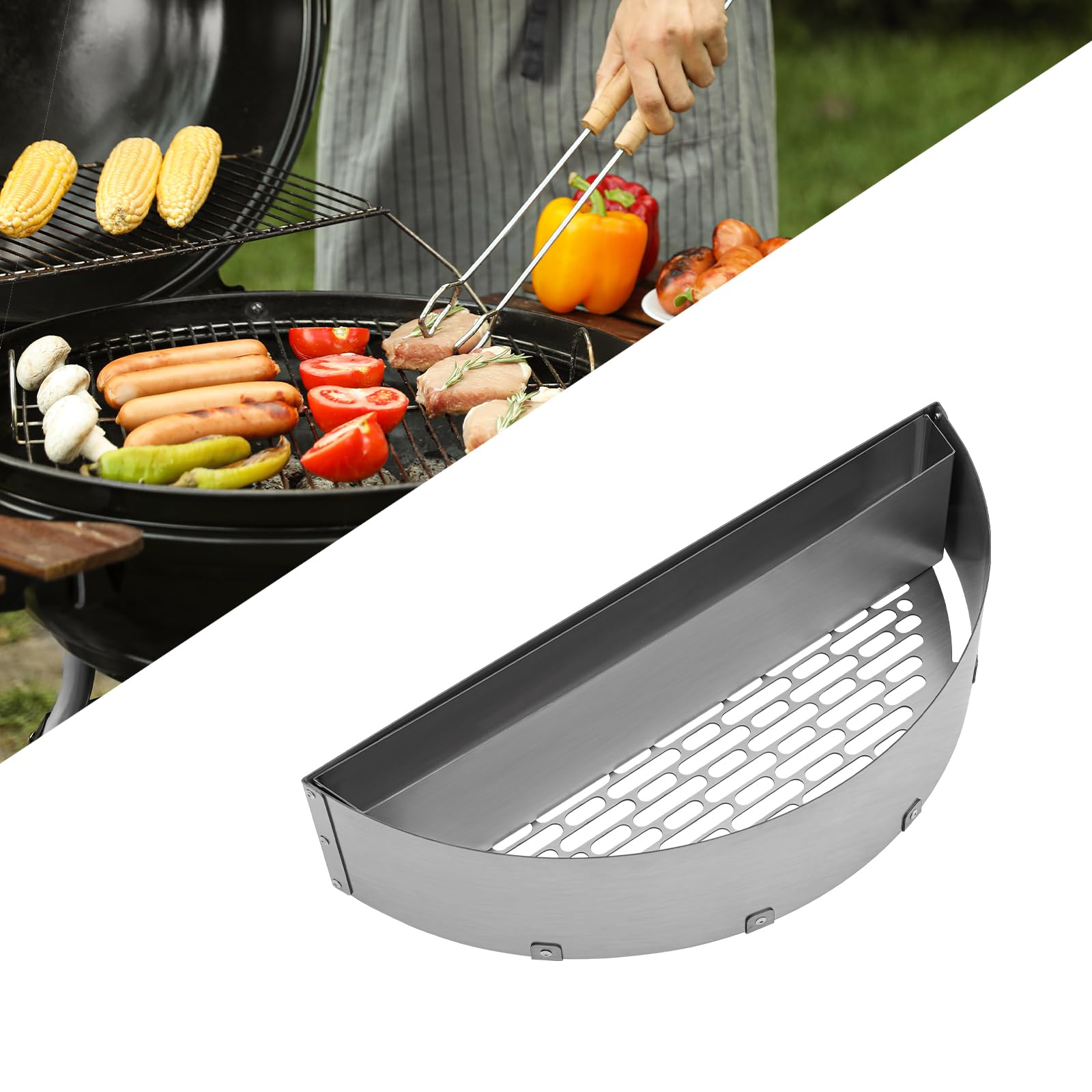 Grillrost Rund 30cm Edelstahl - Ersatzgitter Für Holzkohlegrill Mit 11,8 Zoll Durchmesser