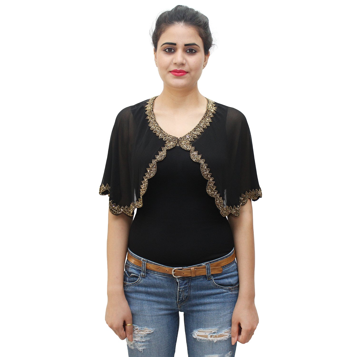 matelco Women's Embroidered Poncho-picture-22