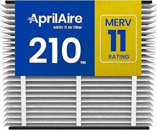 AprilAire 210 MERV 11 Replacement Filter 20x25x4 for Whole-House Air Purifiers - Traps Dust, Pollen, Allergens & Protects HVAC