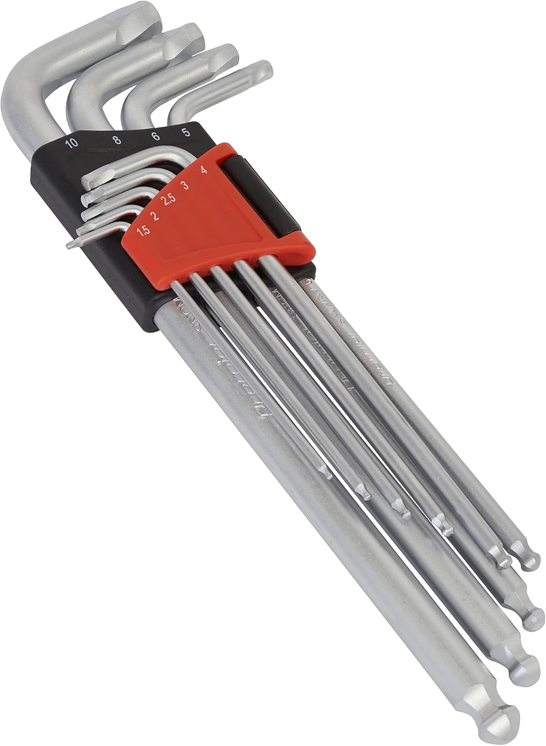 Sealey AK7180 Ball-End Hex Key Set 9pc Lock-On-Metric, Silver