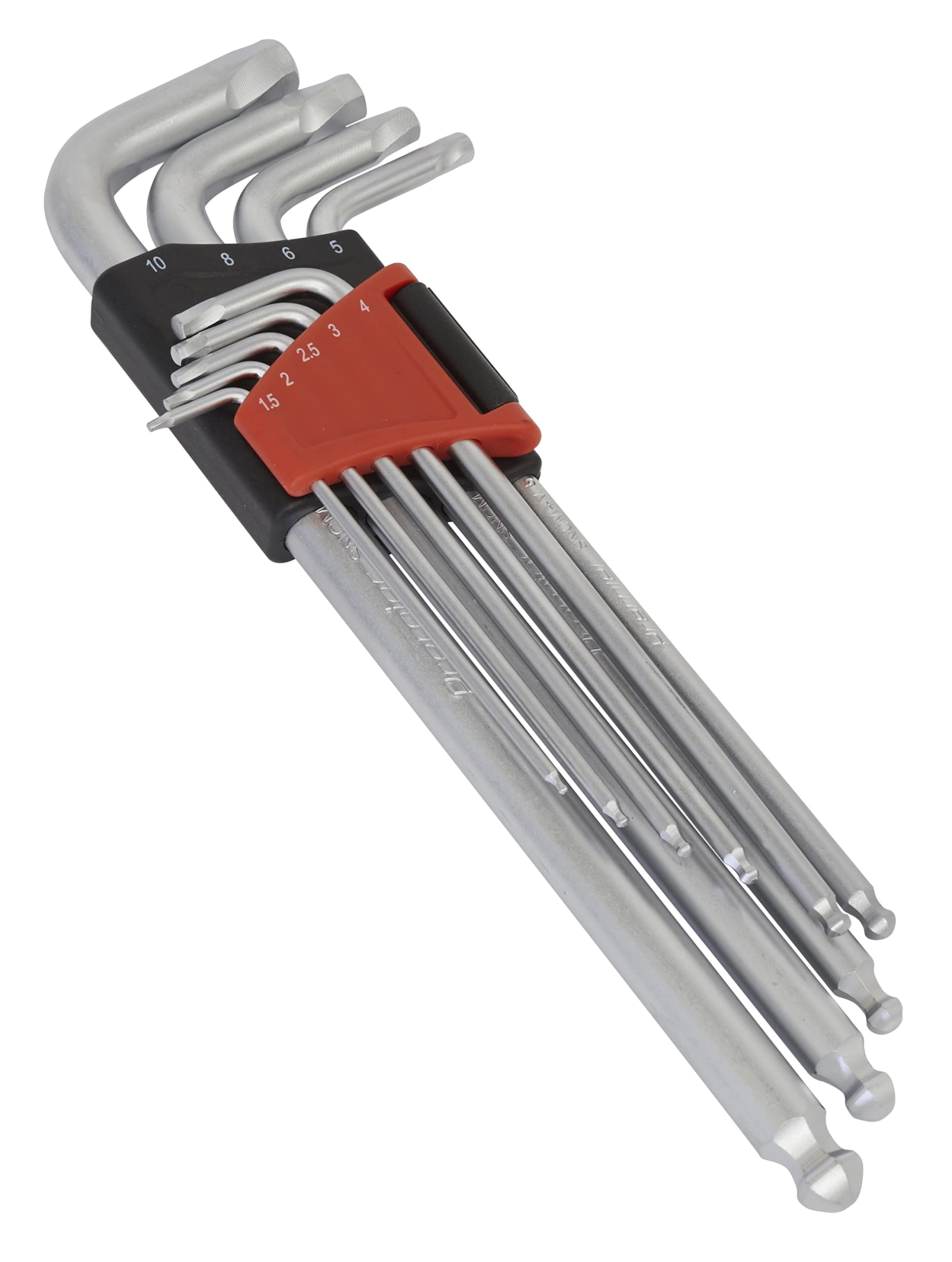 Sealey Tools AK7180 Ball-End Hex Key Set 9pc Lock-On Metric Allen 1.5mm - 10mm
