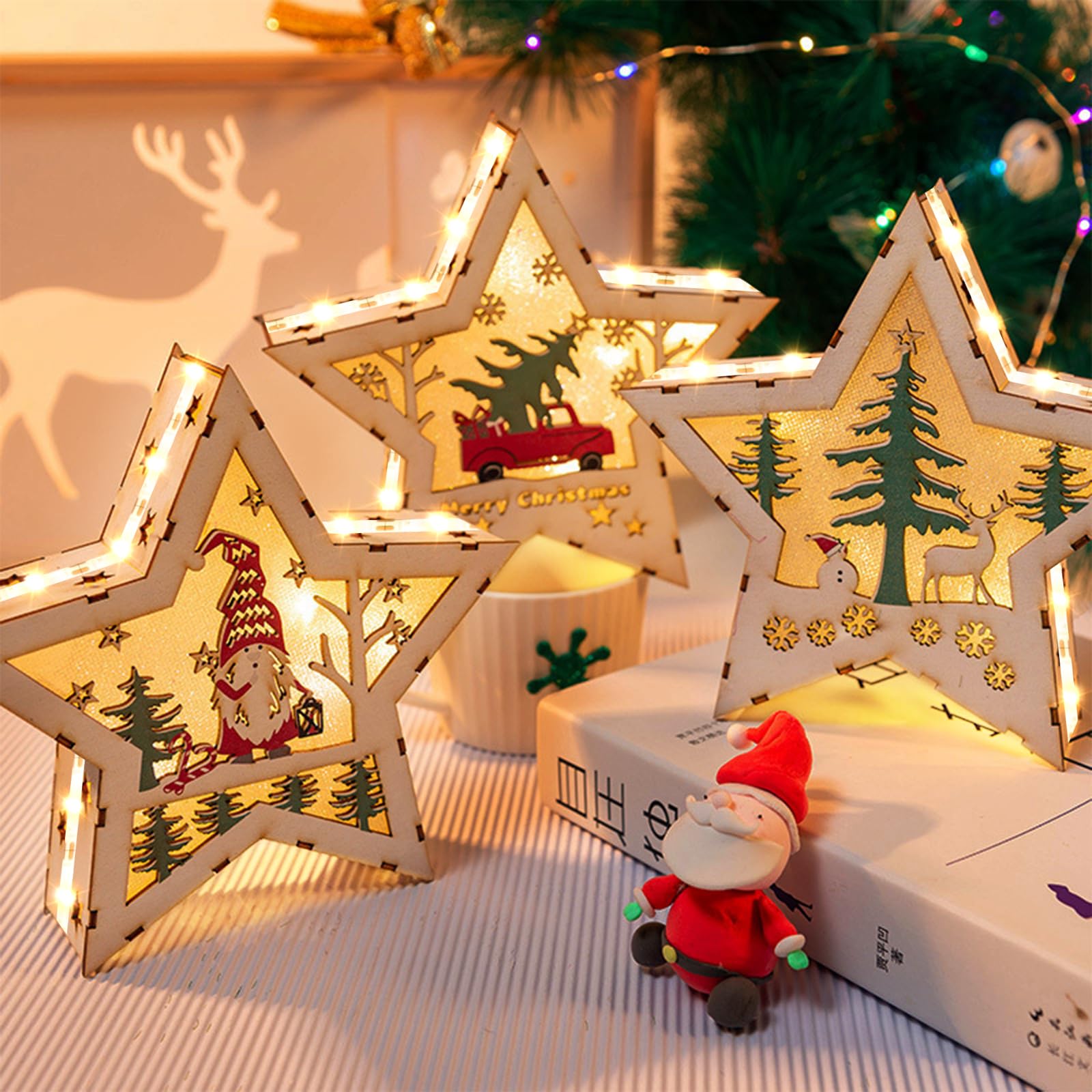 ZAIYW Bande Lumineuse LED à Piles De 1 M Avec Minuteur, 5