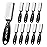 NICEMOVIC 10 Pcs Nail Brush for Cleaning Fingernails, Handle Grip Nail Scrubber Brush, Hand Fingernail Cleaner Brush Manicure Tools Scrub Cleaning Brushes, Use for Toe and Nail Cleaning (Black)