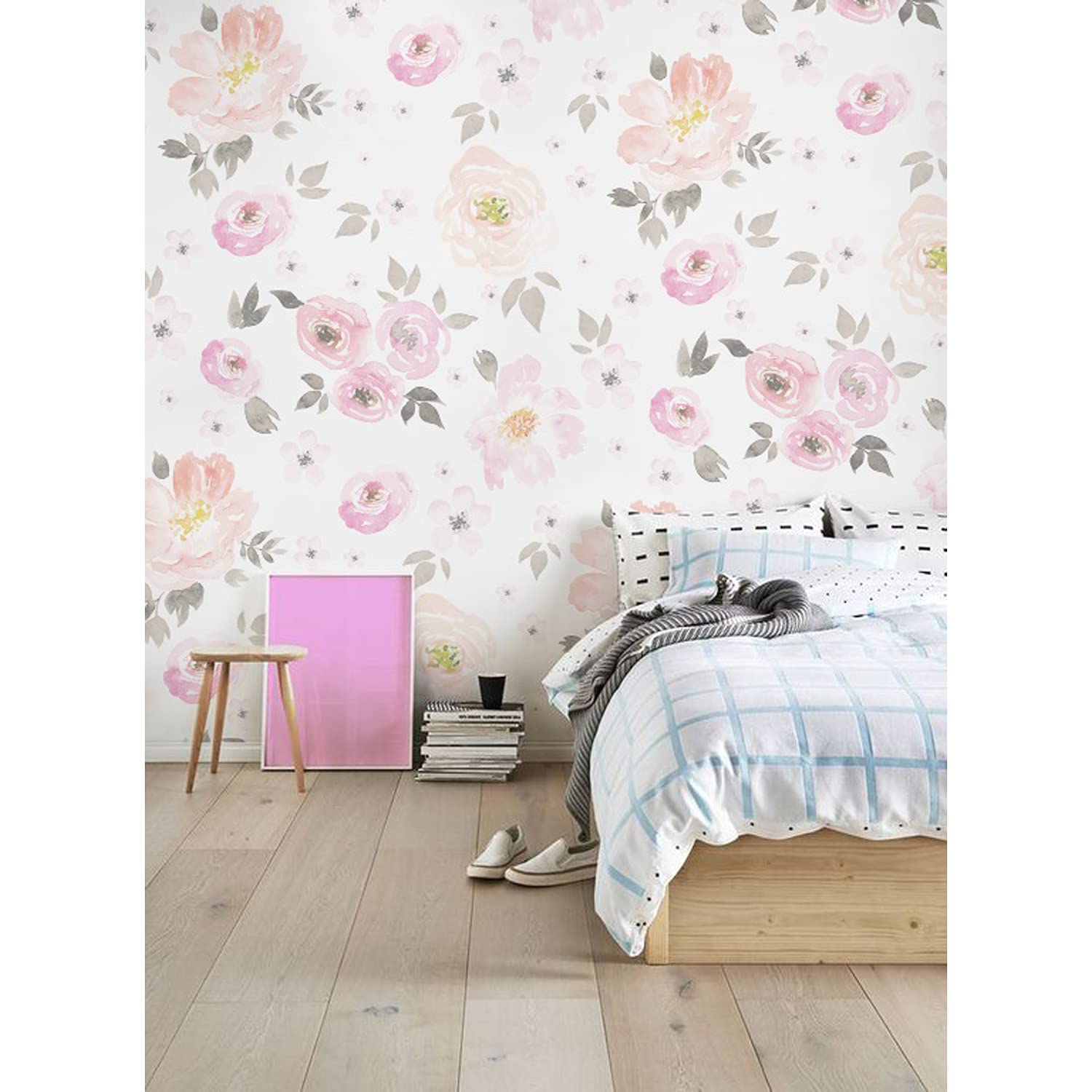 Papier peint intissé décoration murale chambre salon cuisine Coloray floral vintage