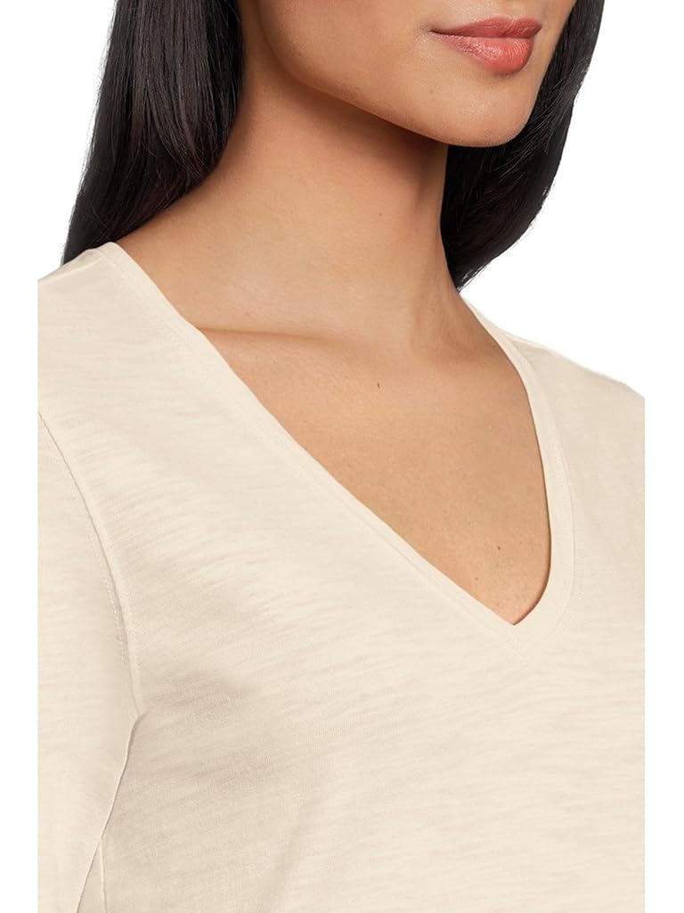 Beige Lilla P Long Sleeve V-Neck