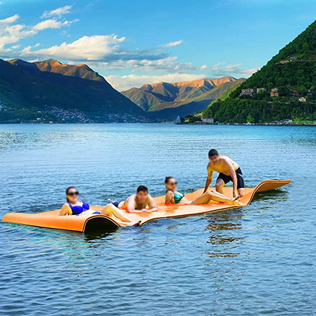 Tappeto Galleggiante Materassino galleggiante arrotolabile - Non c'è bisogno di gonfiare, letto galleggiante non assorbente, for riunioni di famiglia/sport acquatici