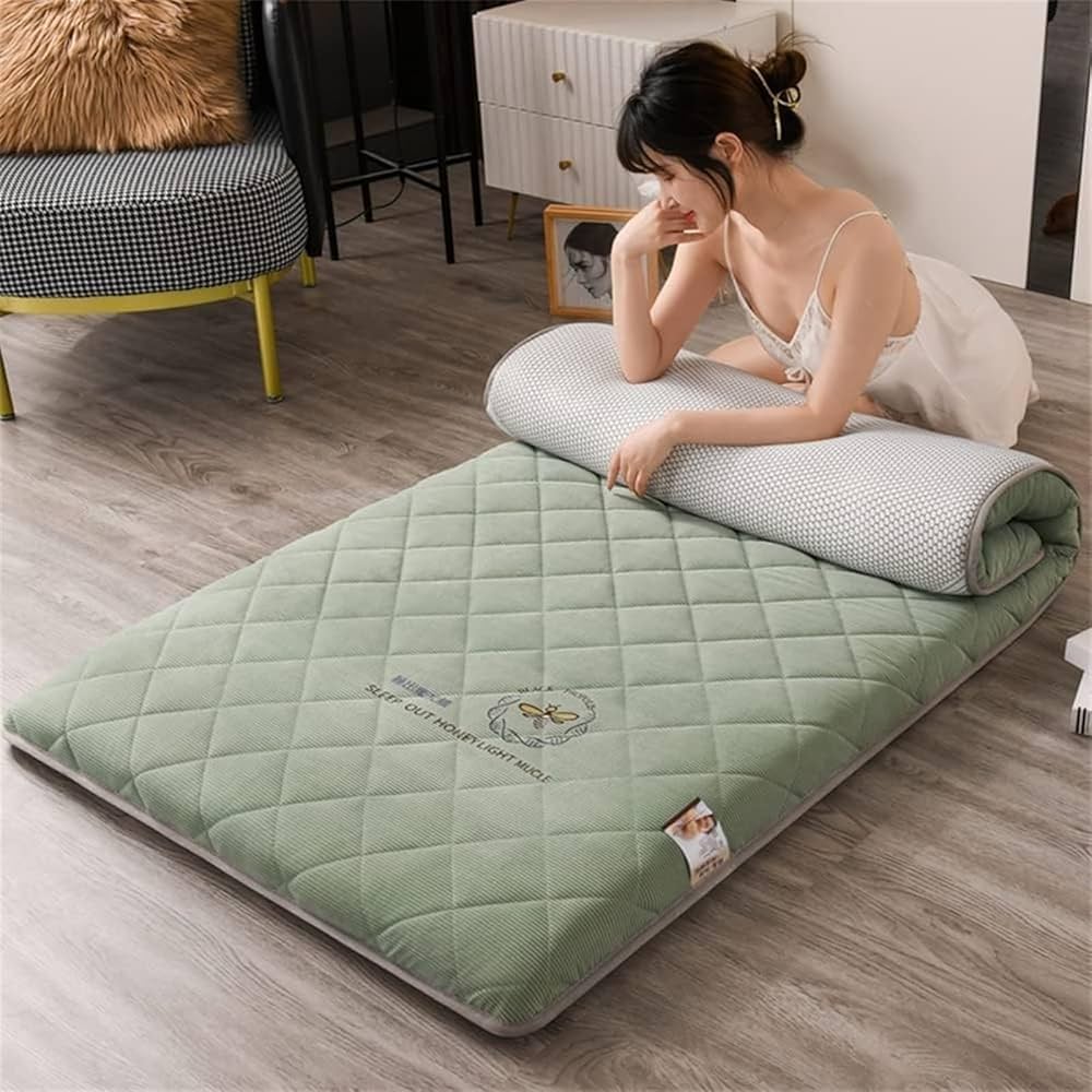 HOIIPAAAA 折りたたみマットレス クイーン、通気性メモリー