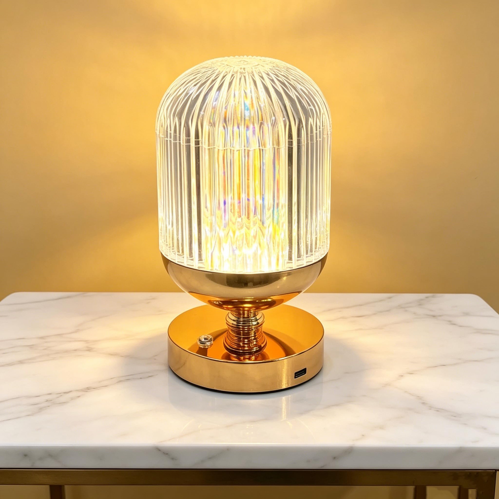 Maimeili Diamond Crystal Table Lamp Stepless Dimmable Desk Lamp — image 1