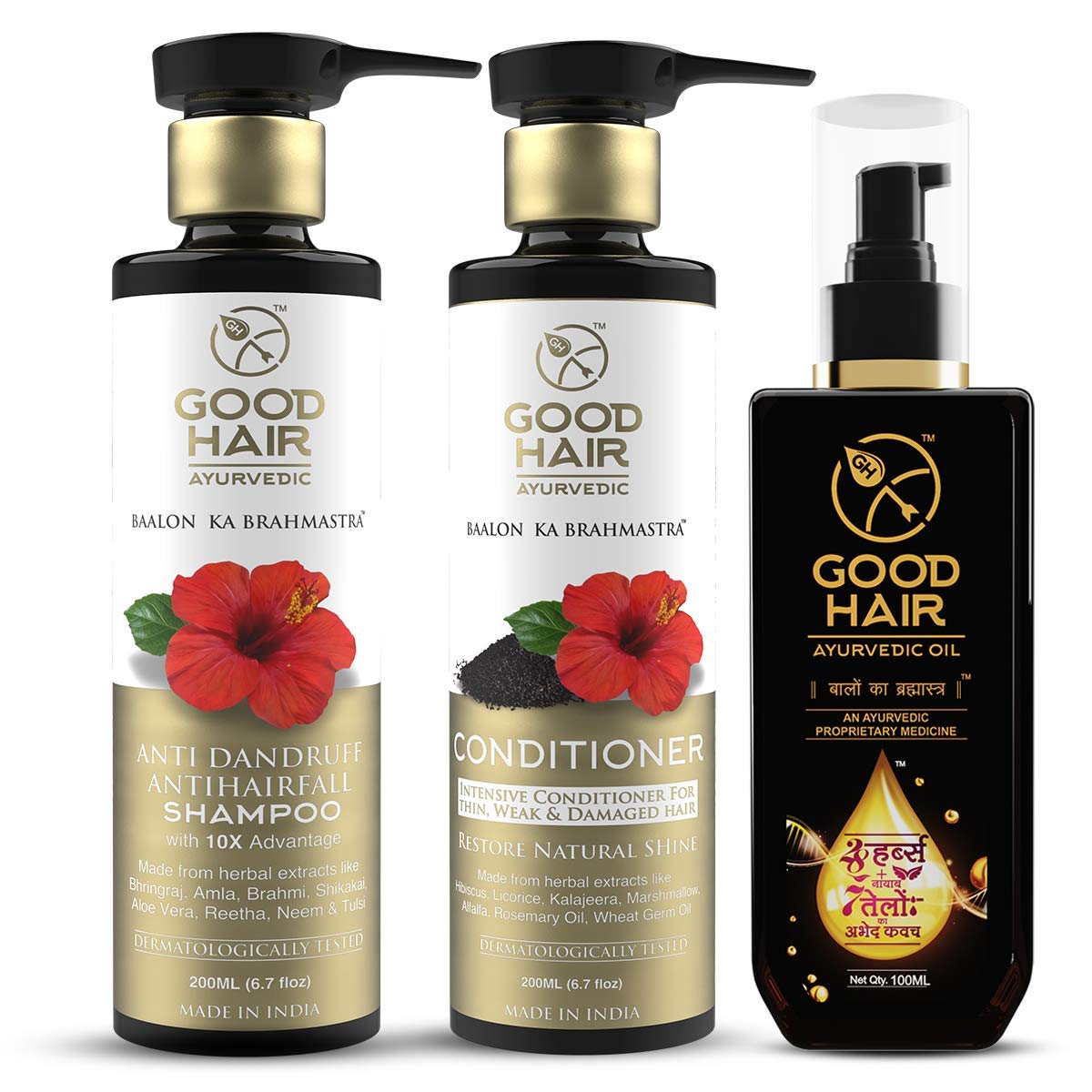 Buy Good Hair Ayurvedic Hair Care Kit Ayurvedic hair Oil + Hair Shampoo