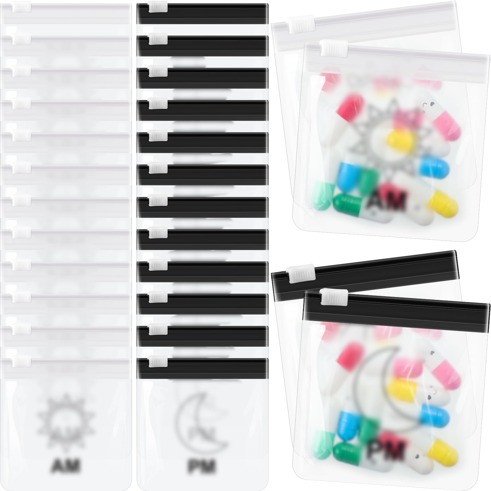 Travel Pill Pouches - 24 Pack -15
