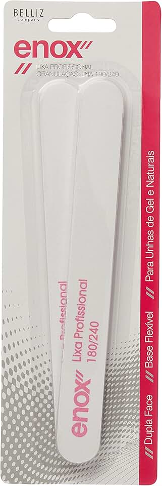 Enox Lixa Prof. Enox Granulação Fina 180/240 Clássica (2 Unid)