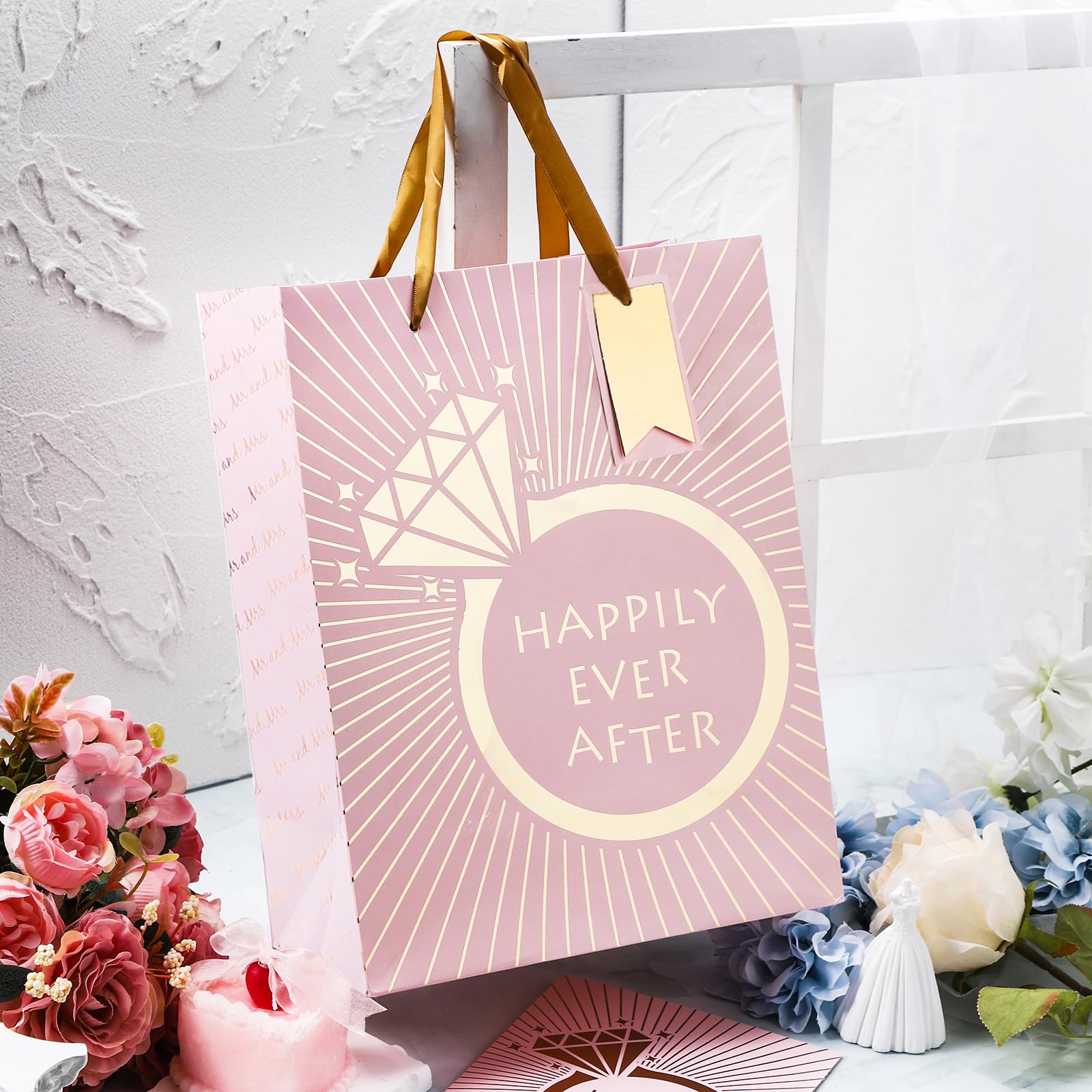 Loveinside Sacchetto Regalo Matrimonio - Con Carta Velina, Etichetta E