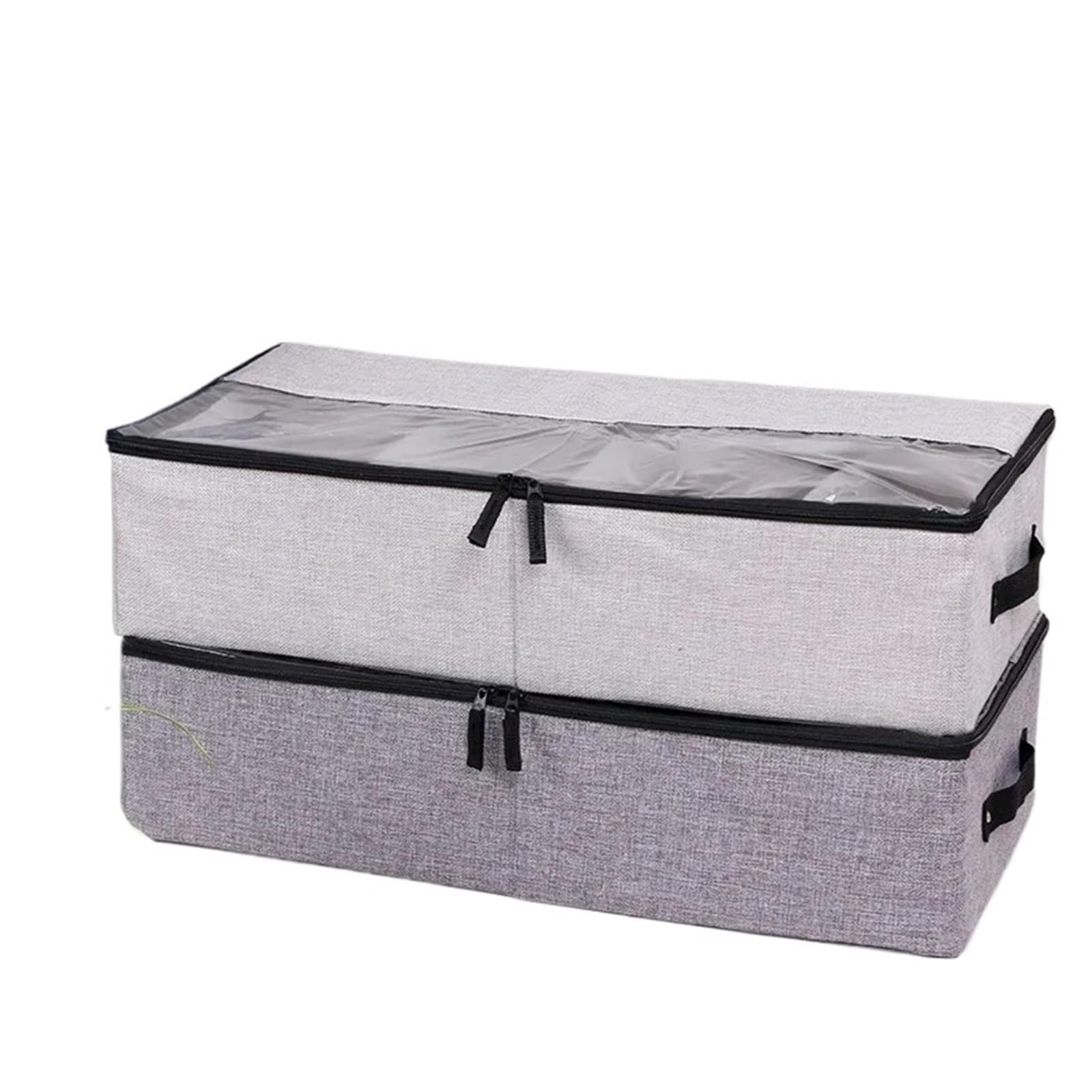 Pudełko do przechowywania bielizny, Składane pudełko do przechowywania przegródka na bieliznę z pokrywką organizer szafy buty(Darkgray)