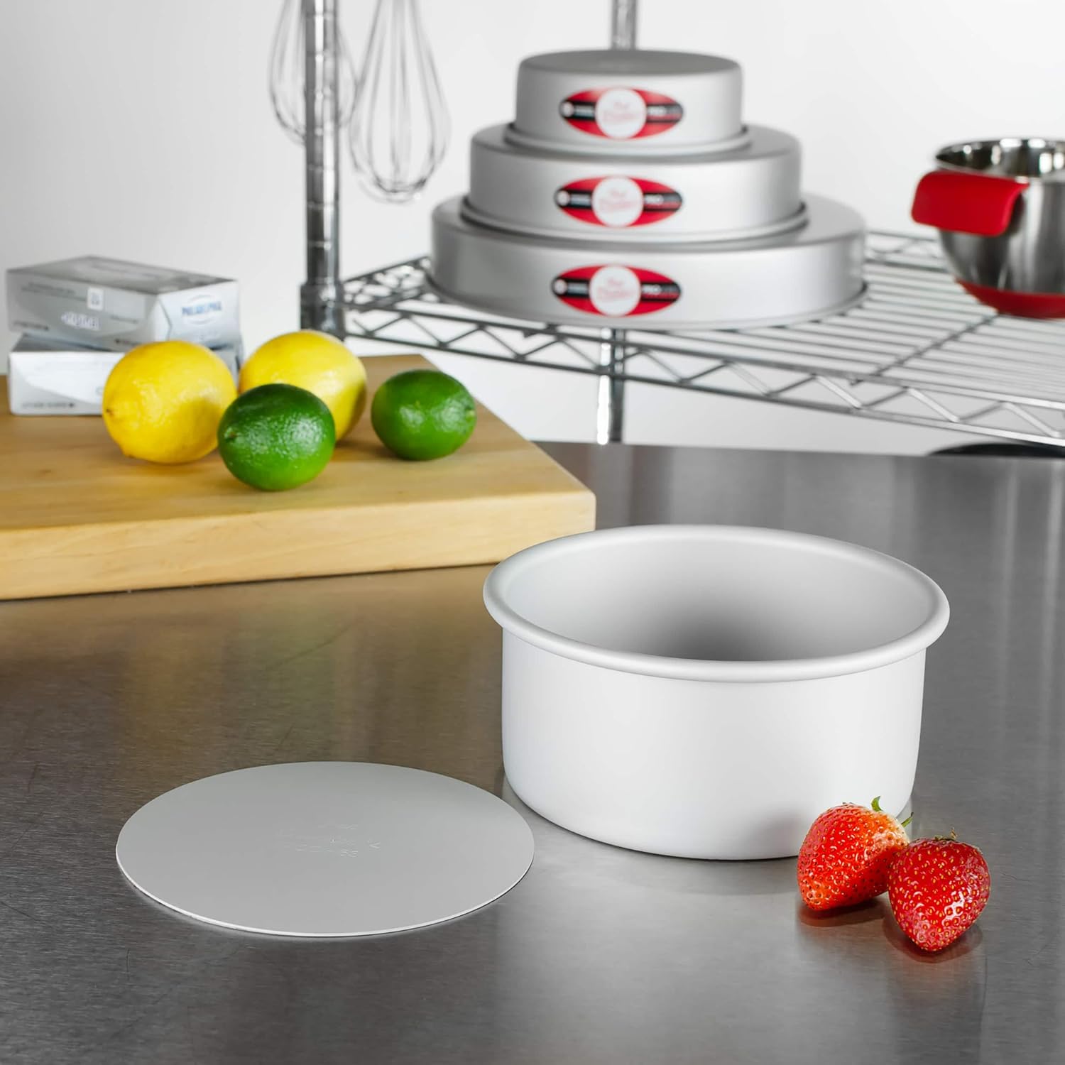 Fat Daddios 6 Pack ProSeries 6”; x 3”; Anodized Aluminum Round Cheesecake Pan