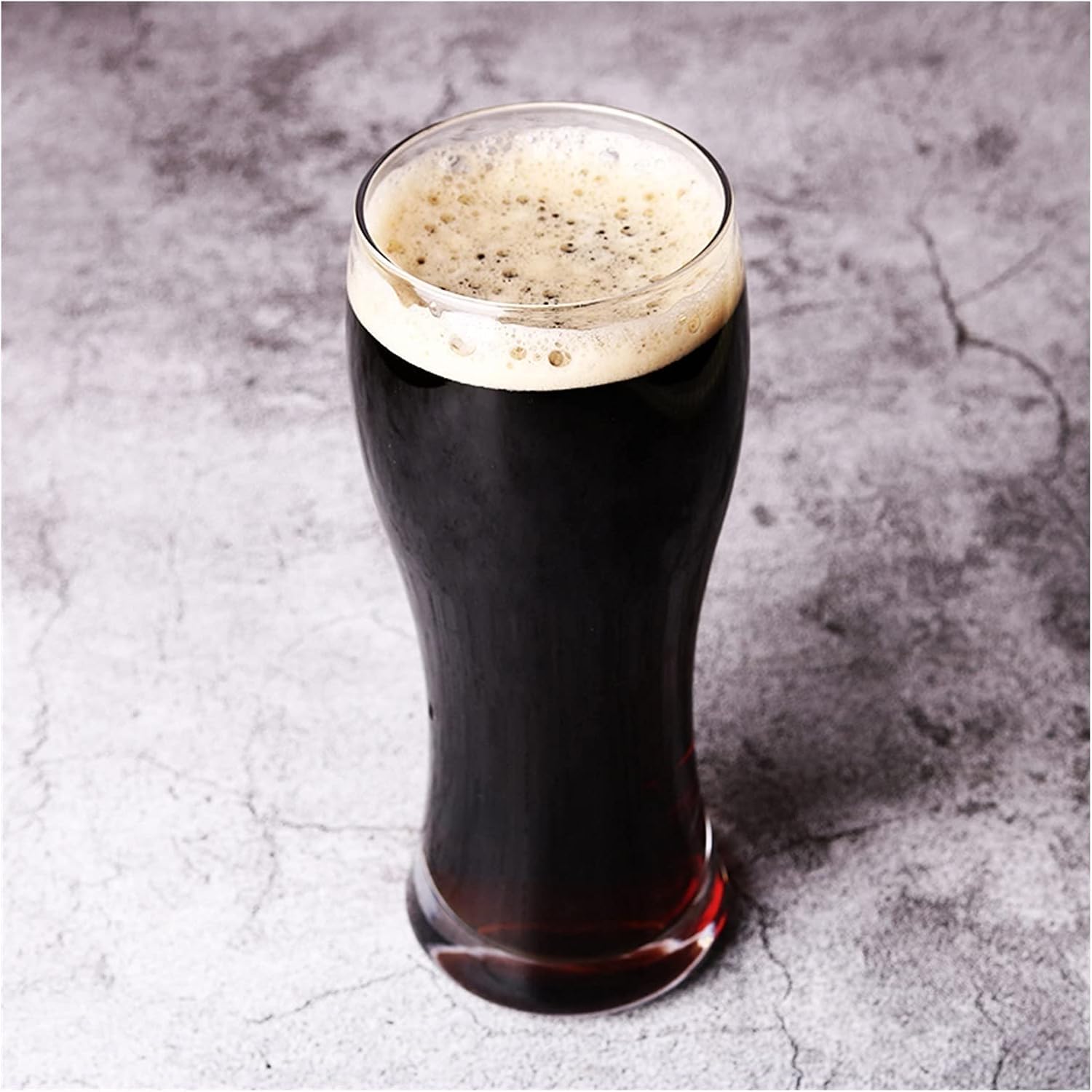 Verre à bière personnalisé Lot de 5 verres à bière classiques de 450 ml, verres ronds, solides et robustes, parfaits for les fêtes, gobelets réutilisables, chope à bière facile à nettoyer