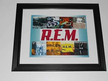R.E.M. First 8 Albums Cover Poster 1983-1992 REM Framed Print 14"x17"