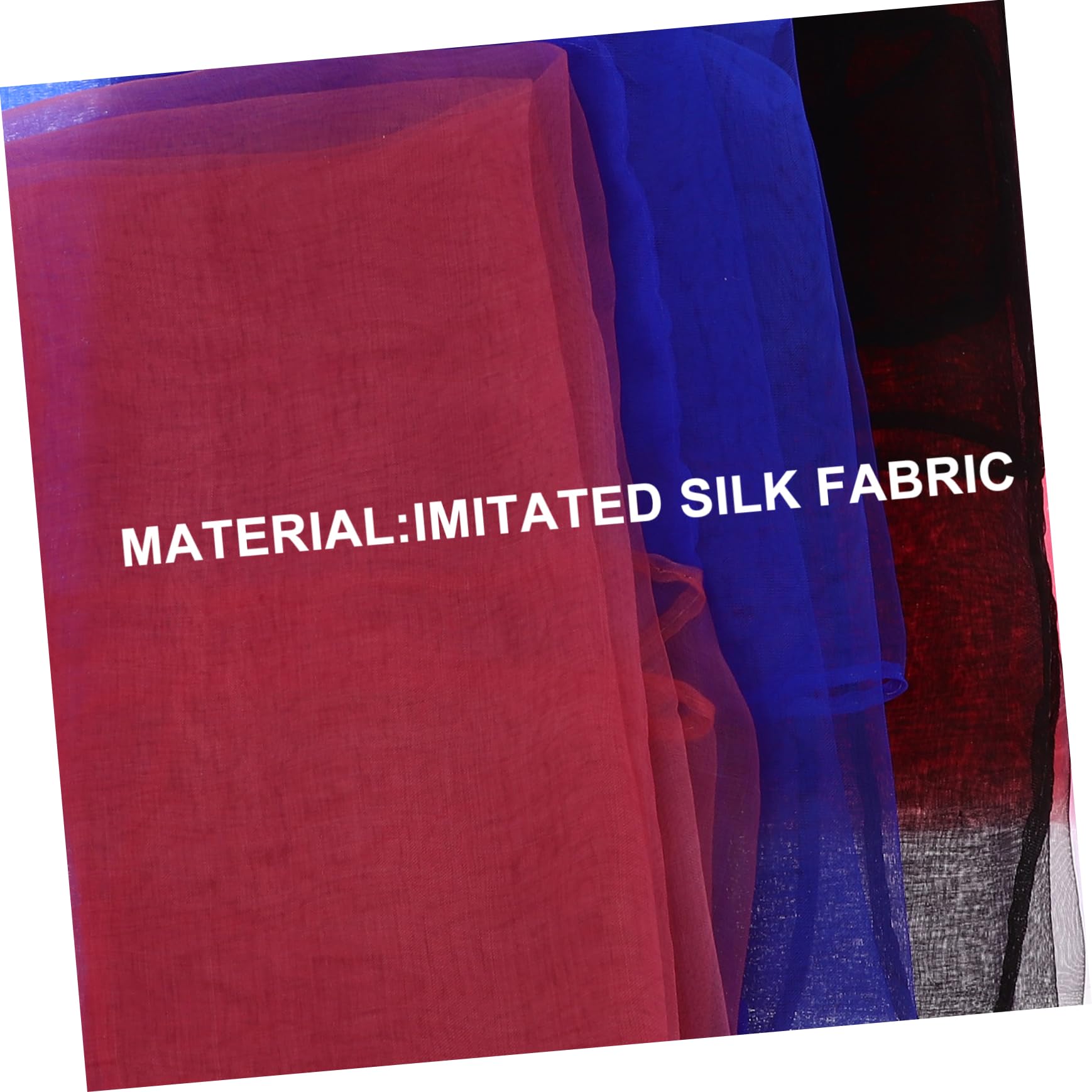 COLLBATH Tricks Scarves 5pcs Movement Scarves Wrist Silk Dance Performance Props Hemmed Scarves Stage Performance Scarves