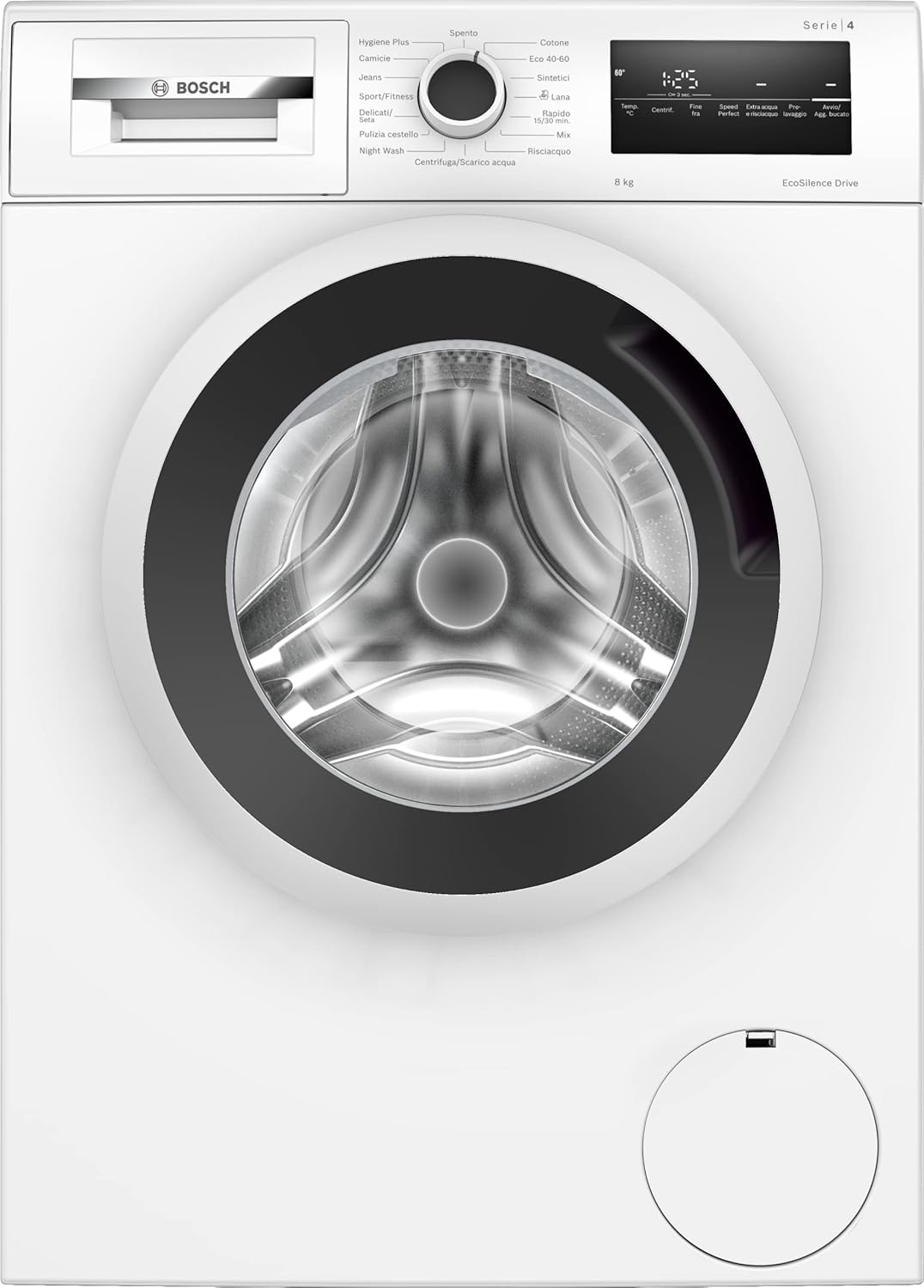 Bosch Elettrodomestici, Serie 4, Lavatrice a carica frontale, 8 kg, 1200 rpm WAN24258II